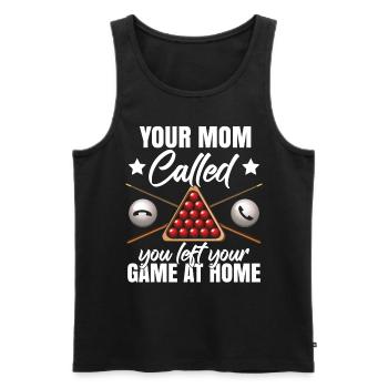 Herren Snookerspieler Bekleidung - Männer Premium Bio Tank Top - Schwarz - Vorne - Michal (187cm)