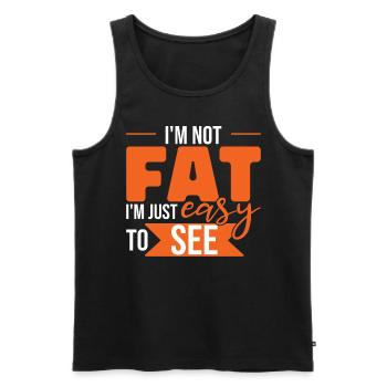 Funny Dad Joke Humor Daddy Father's Day - Men's Premium Organic Tank Top - black - Front - Michal (187cm)