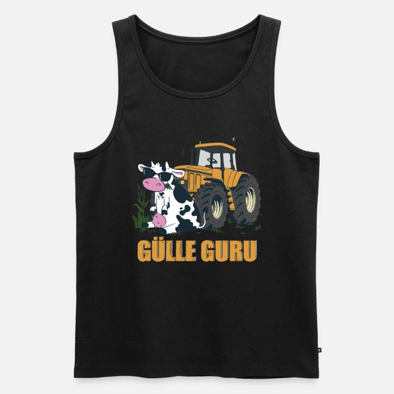 Gülle Guru - Männer Premium Bio Tank Top - Schwarz