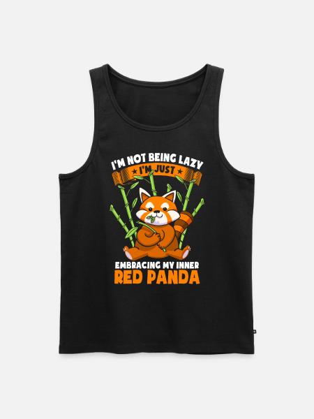 I'm Not Being Lazy - Men's Premium Organic Tank Top - black