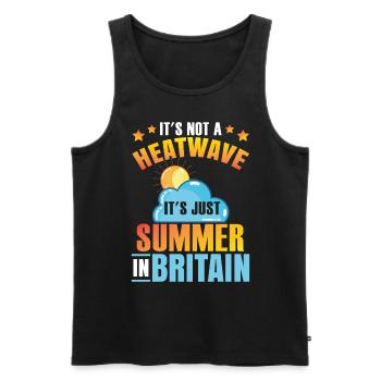 Es ist gerade Sommer in Großbritannien - Männer Premium Bio Tank Top - Schwarz - Vorne - Michal (187cm)