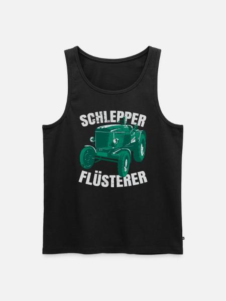 Schlepper Flüsterer - Männer Premium Bio Tank Top - Schwarz