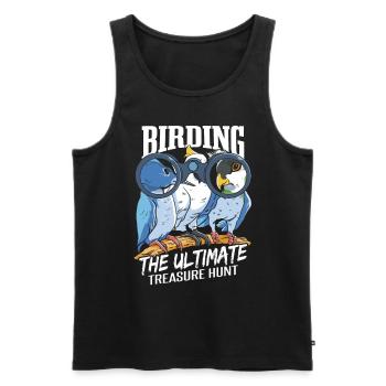 Lustige Vogelbeobachtung Vogelbeobachtung Vogelbeobachter - Männer Premium Bio Tank Top - Schwarz - Vorne - AI Model Male 178 light (178cm)