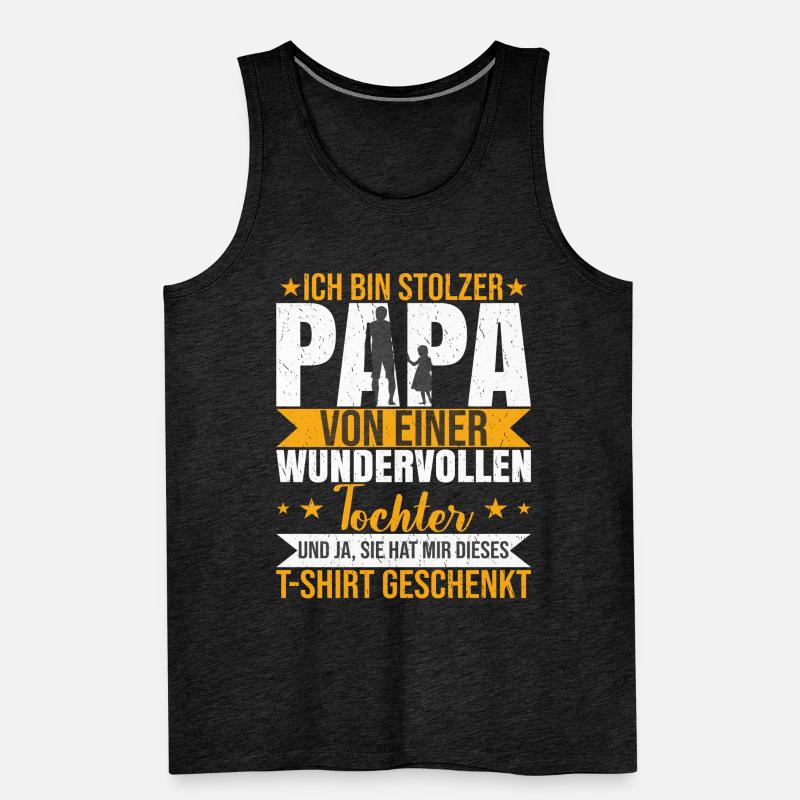 Ich bin stolzer Papa von einer Tochter Männer Premium Bio Tank Top
