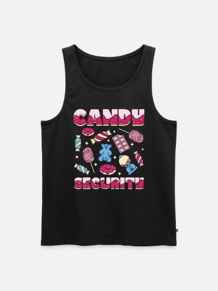 Candy Security - Men's Premium Organic Tank Top - black