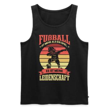 Fußball Fans Sprüche Kinder Fußballer - Männer Premium Bio Tank Top - Schwarz - Vorne - Michal (187cm)