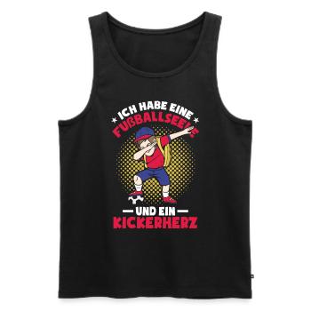Fußball Kinder Sprüche - Männer Premium Bio Tank Top - Schwarz - Vorne - Michal (187cm)