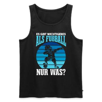 Dabbender Fußballer Dab Fußball Fan - Männer Premium Bio Tank Top - Schwarz - Vorne - Michal (187cm)