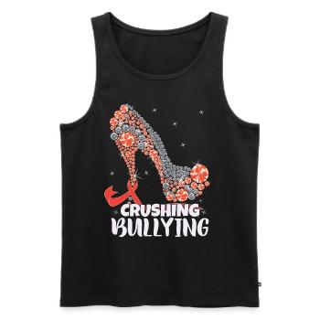 Anti-Mobbing-Tag der Einheit von Frauen - Männer Premium Bio Tank Top - Schwarz - Vorne - AI Model Male 178 light (178cm)