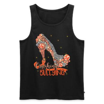 Anti-Mobbing-Tag der Bekleidungseinheit - Männer Premium Bio Tank Top - Schwarz - Vorne - AI Model Male 178 light (178cm)