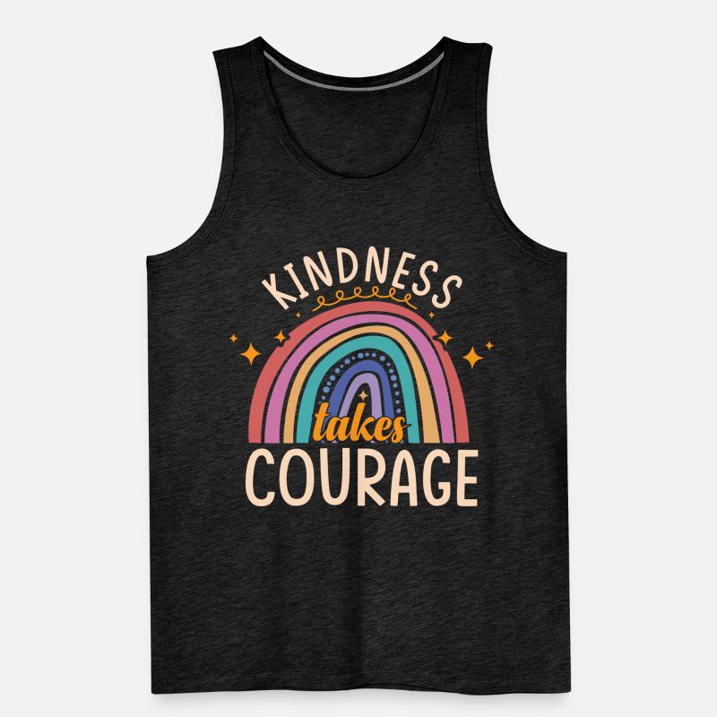 Kindness Takes Courage | Bully Prevention Men's Premium Organic Tank Top