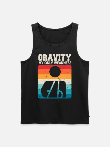Gravity My Only Weakness - Men's Premium Organic Tank Top - black