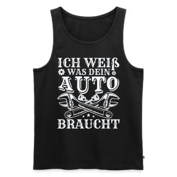 Lustiges KFZ Mechaniker Mechatroniker - Männer Premium Bio Tank Top - Schwarz - Vorne - Michal (187cm)