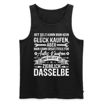 KFZ Mechaniker Öl Werkstatt - Männer Premium Bio Tank Top - Schwarz - Vorne - Michal (187cm)