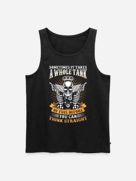 Motorrad Biker - Männer Premium Bio Tank Top - Schwarz