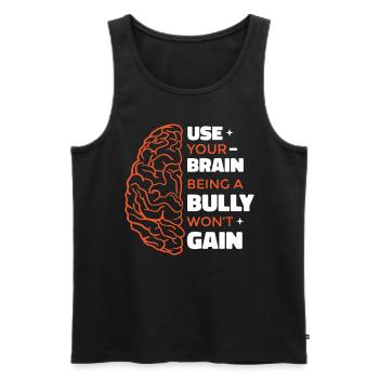 Ein Tyrann zu sein wird nicht gewinnen - Männer Premium Bio Tank Top - Schwarz - Vorne - Michal (187cm)