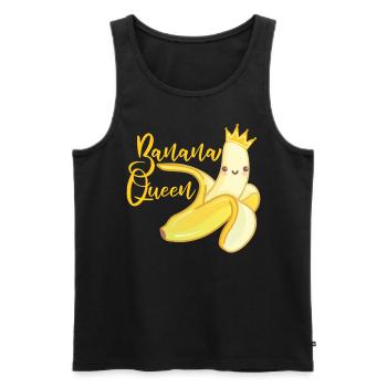 Banane Femmes Fruit - Débardeur bio Premium Homme - noir - Devant - Michal (187cm)