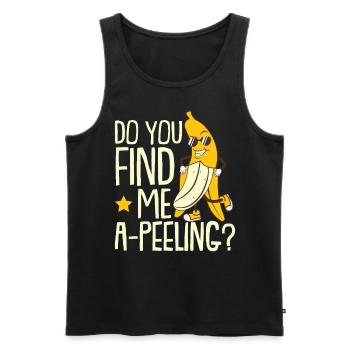 Do You Find Me A-Peeling Banana - Men's Premium Organic Tank Top - black - Front - AI Model Male 178 light (178cm)
