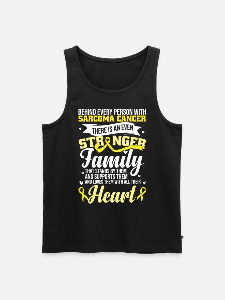 Sarcoma Cancer Support - Men's Premium Organic Tank Top - black