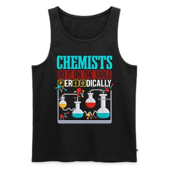 Les chimistes le font périodiquement sur la table - Débardeur bio Premium Homme - noir - Devant - Michal (187cm)