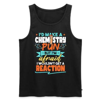 I'd Make A Chemistry Pun Funny Chemist Humor - Men's Premium Organic Tank Top - black - Front - Michal (187cm)