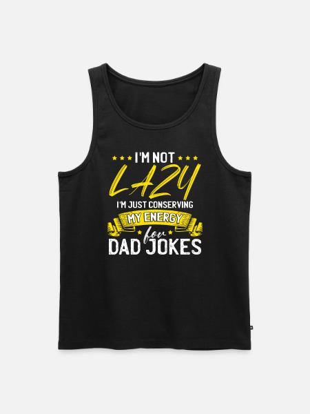 Dad Joke - Men's Premium Organic Tank Top - black