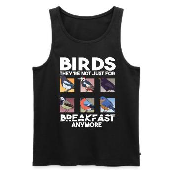 Lustiges Vogelbeobachtungszitat Vogelbeobachtung - Männer Premium Bio Tank Top - Schwarz - Vorne - AI Model Male 178 light (178cm)