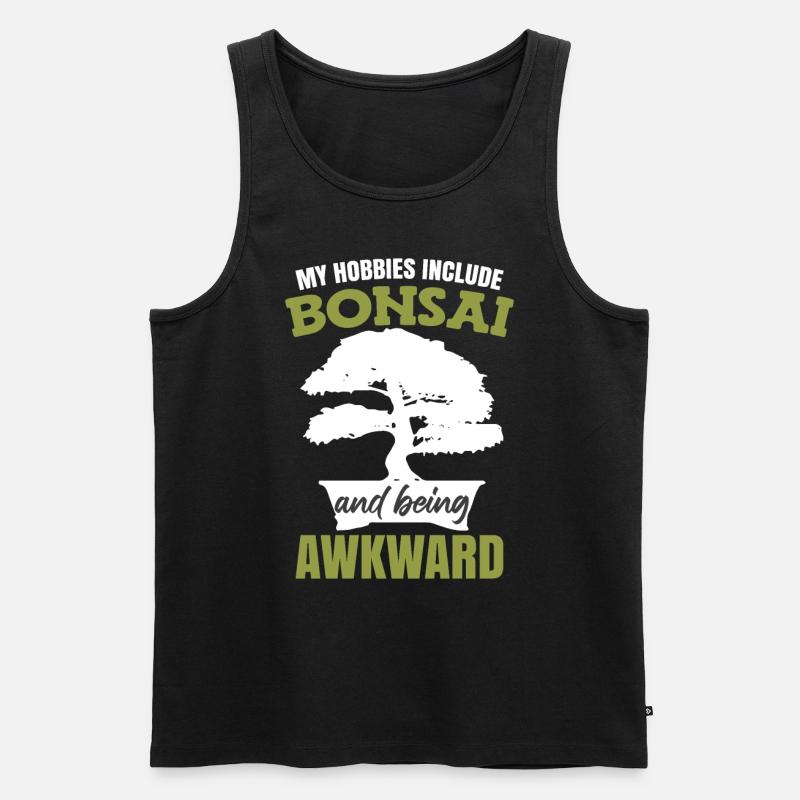 My Hobbies Include Bonsai - Men's Premium Organic Tank Top - black