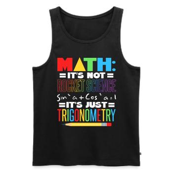 Math Teacher - Men's Premium Organic Tank Top - black - Front - Michal (187cm)