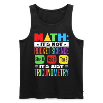 Math Teacher - Men's Premium Organic Tank Top - black - Front - Michal (187cm)