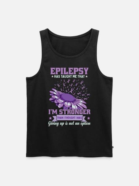 Epilepsy Fighter - Men's Premium Organic Tank Top - black