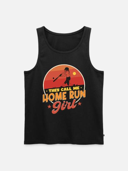 Home Run Mädchen - Männer Premium Bio Tank Top - Schwarz