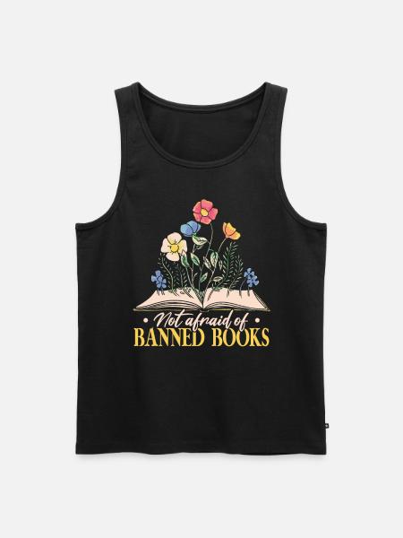 Read Banned Books - Men's Premium Organic Tank Top - black