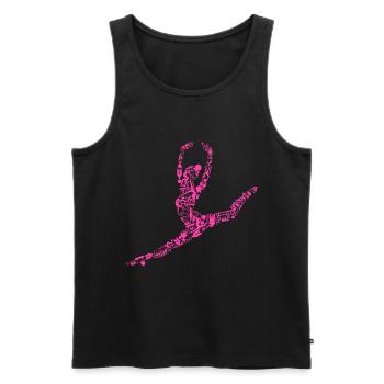 Gymnastik - Männer Premium Bio Tank Top - Schwarz - Vorne - Michal (187cm)