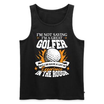 I'm A Great Golfer - Men's Premium Organic Tank Top - black - Front - Michal (187cm)