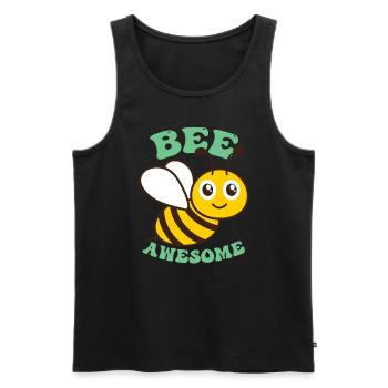 Honeybee | Bumblebee | Beekeeping | Women Bees - Men's Premium Organic Tank Top - black - Front - AI Model Male 178 light (178cm)