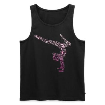 Rhythmische Kunstsportgymnastik - Männer Premium Bio Tank Top - Schwarz - Vorne - AI Model Male 178 light (178cm)