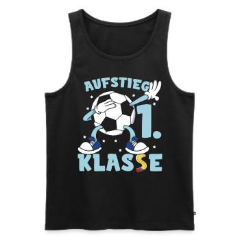 Aufstieg 1. Klasse Grundschule Schulkind - Männer Premium Bio Tank Top - Schwarz - Vorne - Michal (187cm)