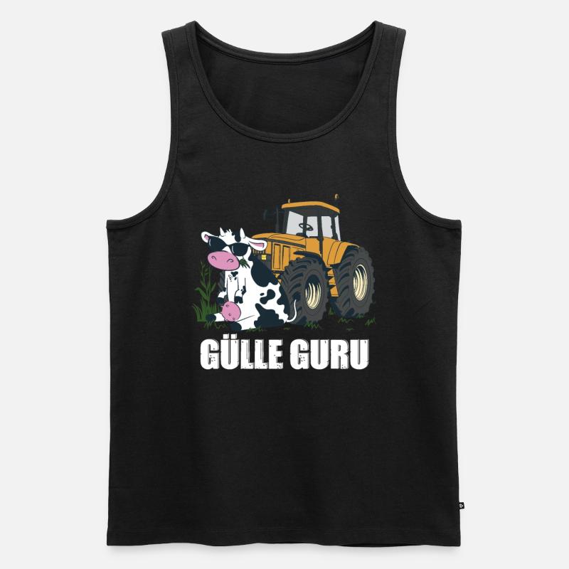Gülle Guru - Männer Premium Bio Tank Top - Schwarz