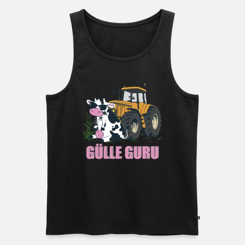 Gülle Guru - Männer Premium Bio Tank Top - Schwarz