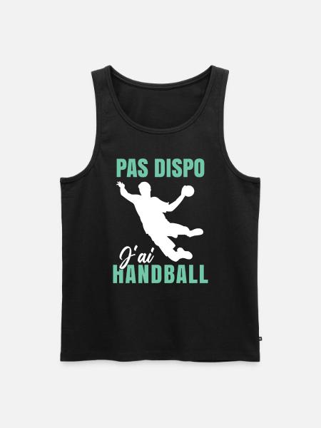 J'ai Handball Humour - Débardeur bio Premium Homme - noir