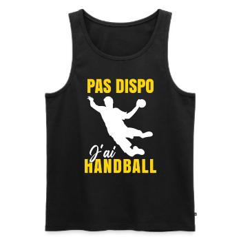 J'ai Handball - Débardeur bio Premium Homme - noir - Devant - Michal (187cm)