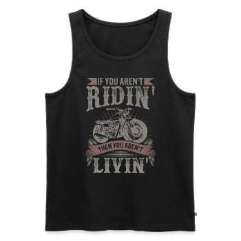Biker Design Motorrad - Männer Premium Bio Tank Top - Schwarz - Vorne - AI Model Male 178 light (178cm)