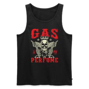 Gas is mijn parfum - Mannen Premium Bio Tanktop - zwart - Voor - AI Model Male 178 light (178cm)