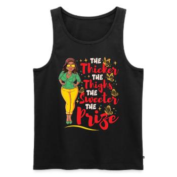 Women Black History Juneteenth Freedom Day - Men's Premium Organic Tank Top - black - Front - AI Model Male 178 light (178cm)