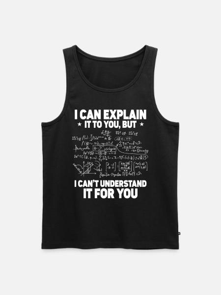 Funny Math Teacher Quote - Men's Premium Organic Tank Top - black