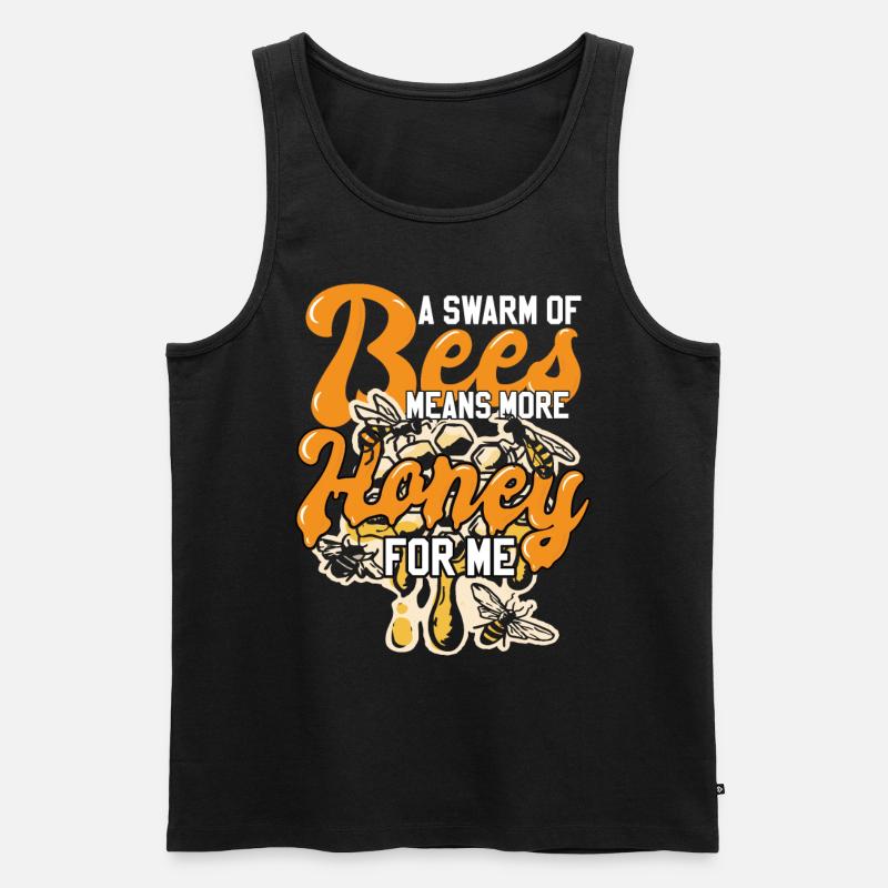 Lustiger Imker-Humor - Männer Premium Bio Tank Top - Schwarz