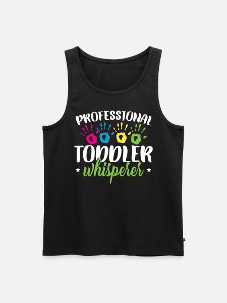 Professional Toddler Whisperer - Men's Premium Organic Tank Top - black