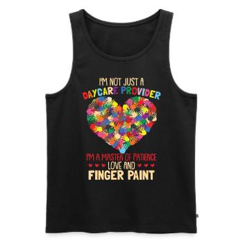 I'm not just a daycare provider - Men's Premium Organic Tank Top - black - Front - Michal (187cm)
