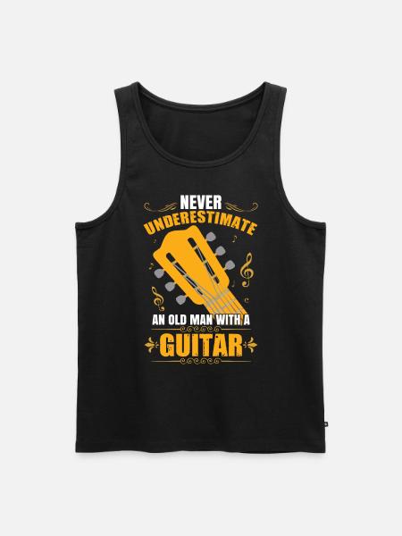 Guitar Love Guitarist - Men's Premium Organic Tank Top - black